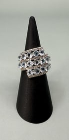 Bella Luce Sterling Silver Aquamarine Ring