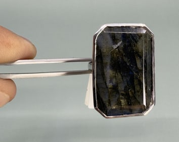 Sterling Silver Blue Labradorite Ring