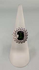 Spacecore Sterling Silver Tourmaline Ring