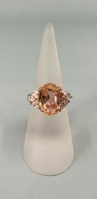Bella Luce Sterling Silver Morganite Ring