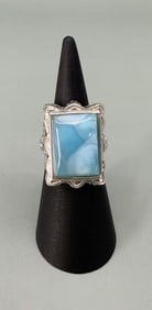 Bella Luce Sterling Silver Larimar Ring