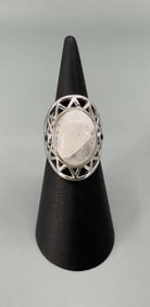 Bella Luce Sterling Silver Rainbow Moonstone Ring