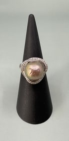 Sterling Silver Freshwater Pearl Ring