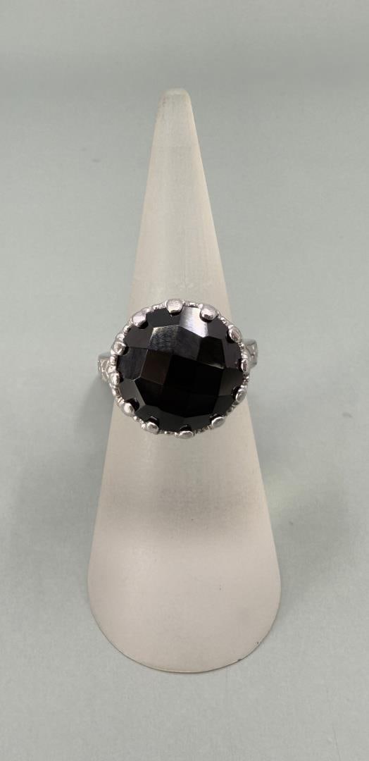 Sterling Silver Black Spinel Ring (1 of 5)