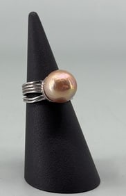 Tahitian Pearl Sterling Silver Ring
