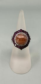 Korevora Sunstone Sterling Silver Ring
