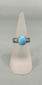 Bella Luce Sterling Silver Turquoise Ring