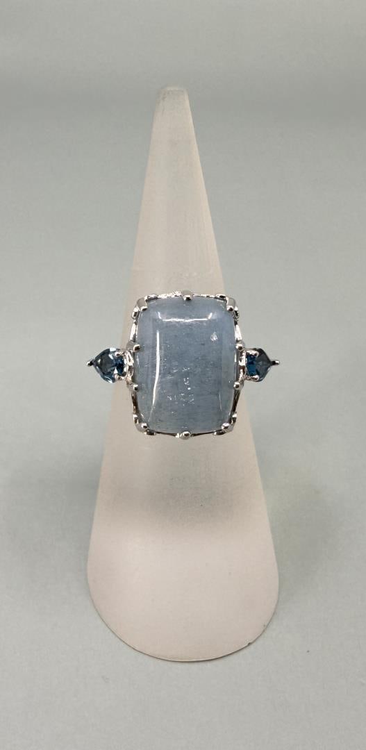 Bella Luce Blue Aventurine Sterling Silver Ring (1 of 5)