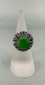 Bella Luce Sterling Silver Green Chrysoprase Ring