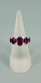 PTI Sterling Silver Ruby Ring
