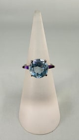 Sterling Silver Blue Topaz Ring