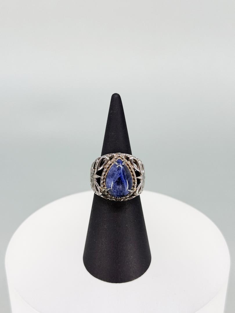 Bella Luce Sterling Silver Blue Sodalite: Size 6