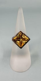 Sterling Silver Citrine Ring