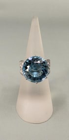 Bella Luce Sterling Silver Blue Topaz Ring