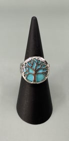 Bella Luce Sterling Silver Tree of Life Ring