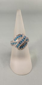 Sterling Silver Blue Topaz Ring