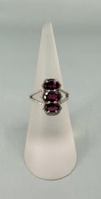 Bella Luce Sterling Silver Rhodalite Garnet Ring