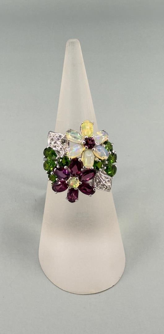 Bella Luce Sterling Silver Ethiopian Opal Ring (1 of 6)