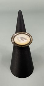Sterling Silver Mother of Pearl Ring