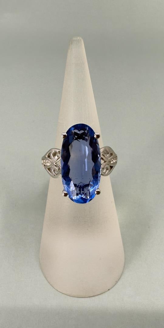 Bella Luce Sterling Silver London Blue Topaz Ring (1 of 6)