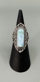 Bella Luce Sterling Silver Larimar Ring