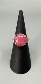 Samara Sterling Silver Coral Ring