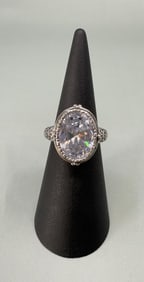 Bella Luce Sterling Silver CZ Ring