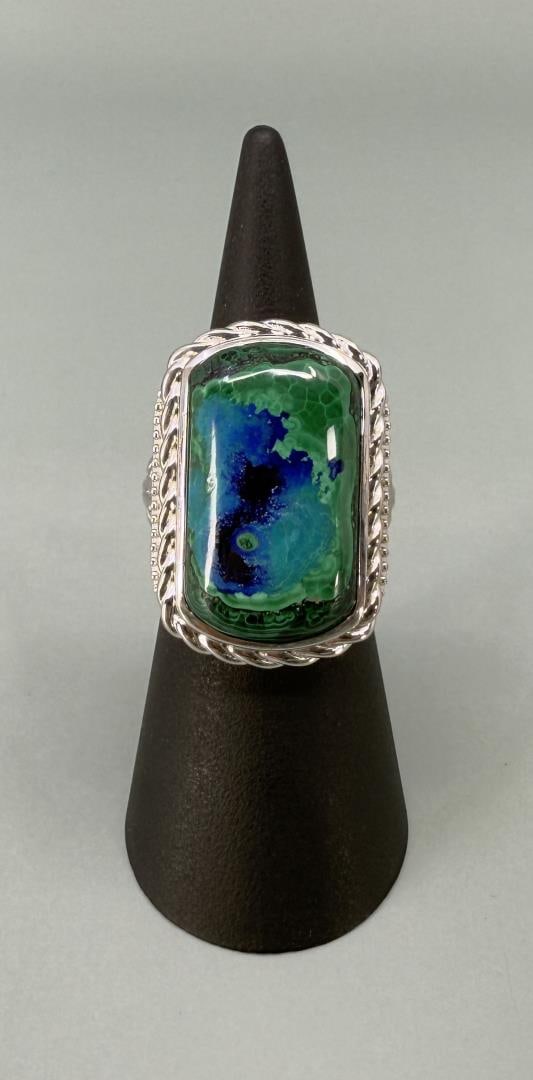 Bella Luce Sterling Silver Azurite Ring (1 of 6)