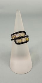 Bella Luce Sterling Silver Ethiopian Opal Ring