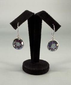 Sterling Silver Mystic Topaz Earrings