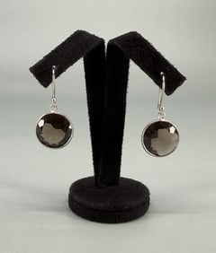 Sterling Silver Smoky Quartz Earrings