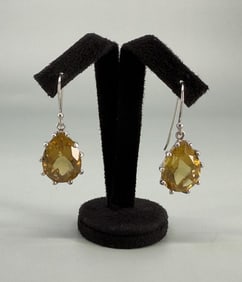 Sterling Silver Citrine Earrings