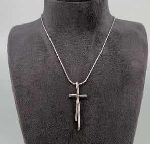 Silpada Great Impressions Sterling Silver Cross