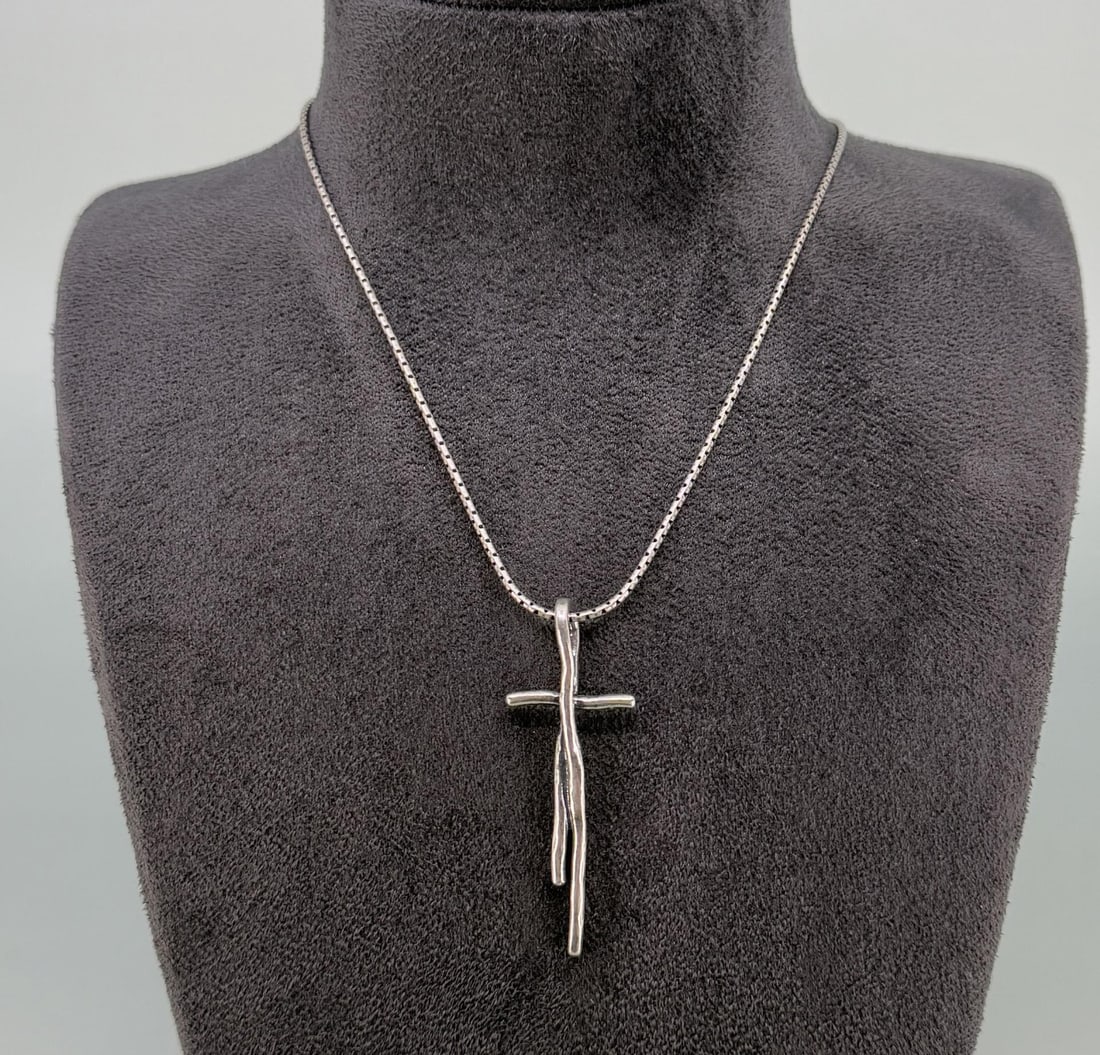 Silpada Great Impressions Sterling Silver Cross: 10" long.
