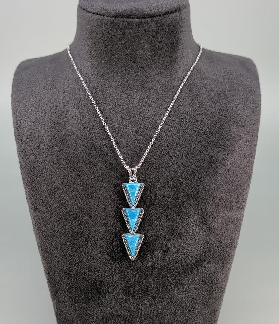 Bella Luce Southwest Style Sterling Necklace: 11" long.