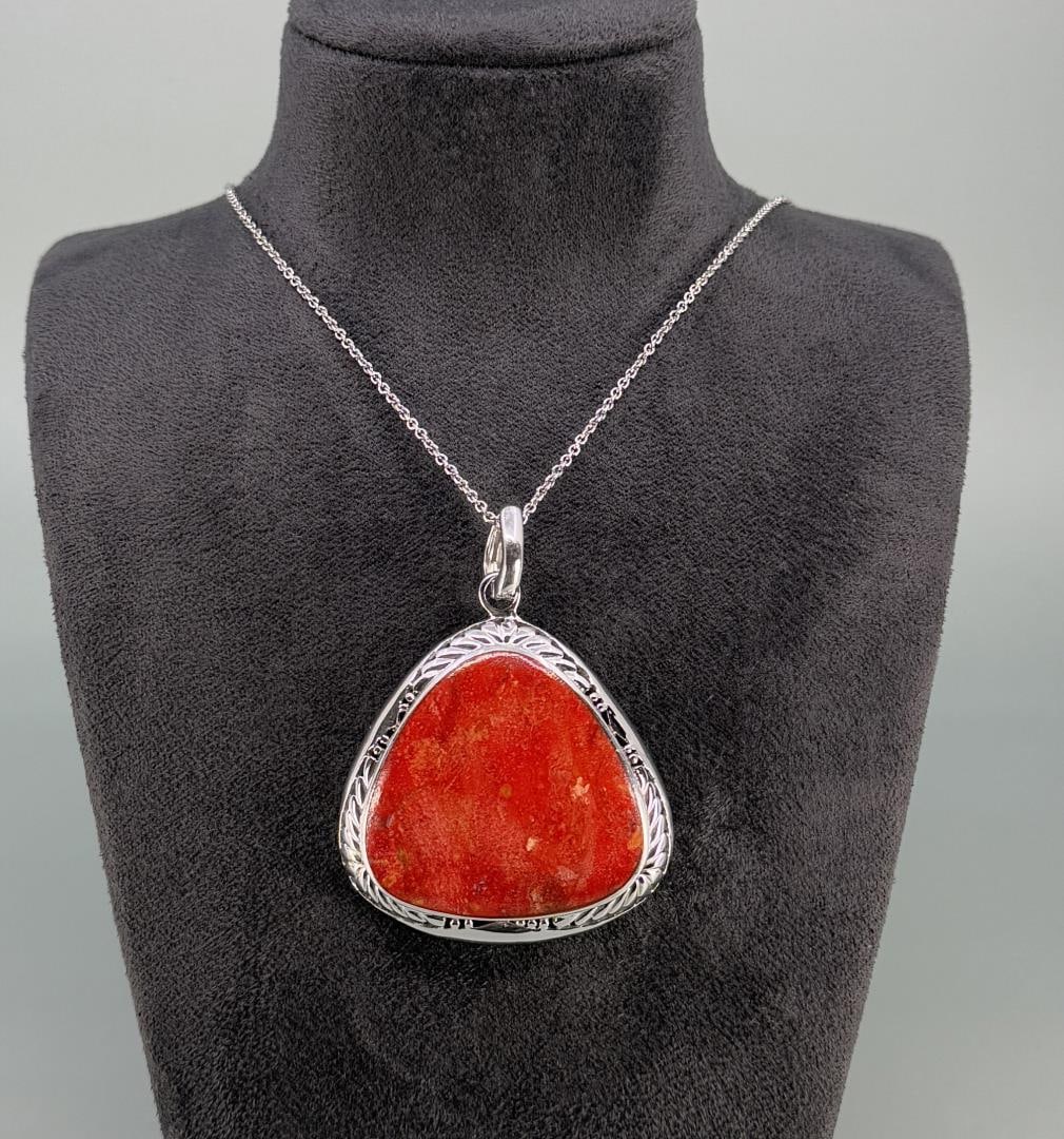 Bella Luce Southwest Style Sterling Necklace: 11 5/8" long. 26.2 grams.