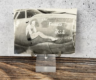 WW2 Bomber Airplane Plane Nose Art Photo