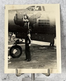 WW2 Bomber Airplane Plane Nose Art Photo