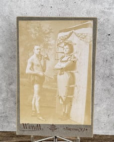 Frank & Emma Caldwell Knife Thrower Cabinet Photo