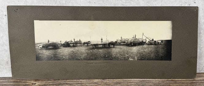 North Dakota Wheat Thresher Photo