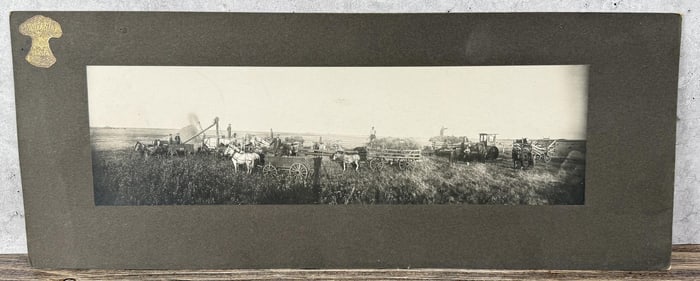 North Dakota Wheat Thresher Photo