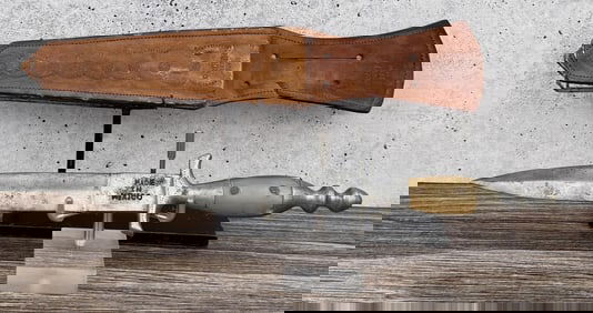 WW2 Period Mexico Steer Horn Dagger Fighting Knife