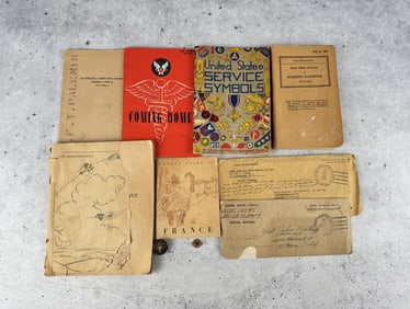 WW2 Army Air Corps Books and KIA Letter