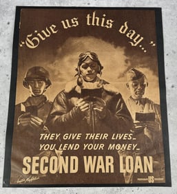 WW2 Give Us This Day Second War Loan Poster