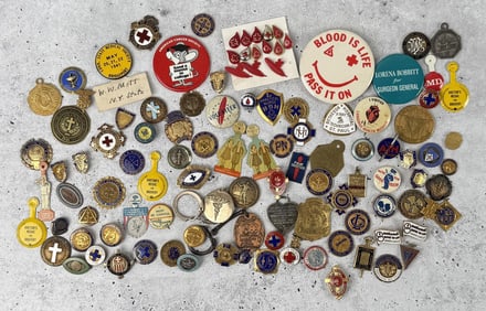 Collection of Pharmacy Nursing School Pins Badges