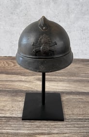 WWI WW1 French M1915 Adrian Artillery Helmet