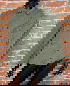 WW2 US Army HBT Star Button Jacket Shirt