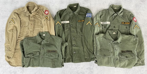 Vietnam War OG-107 Army Sateen Uniform Shirts