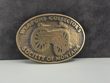 Weapons Collector's Society of Montana Belt Buckle