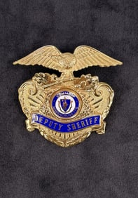 Massachusetts Deputy Sheriff Hat Badge